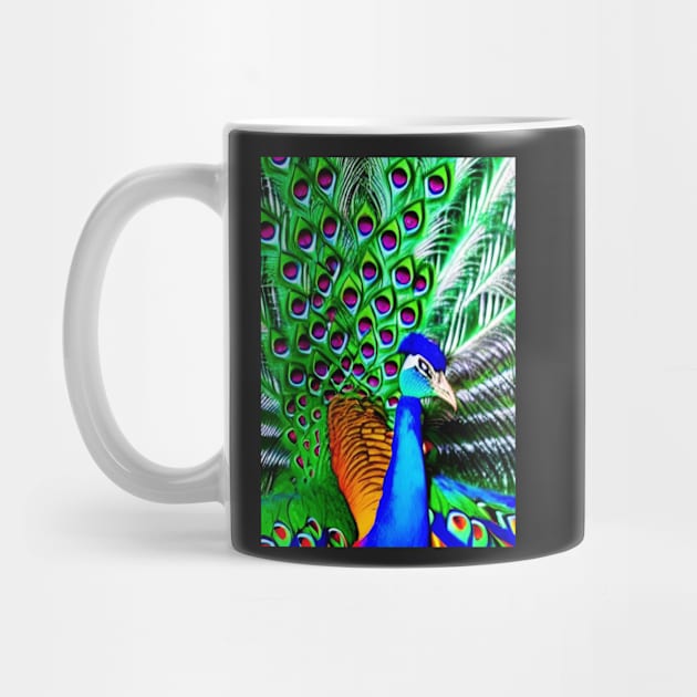 COLORFUL AND STUNNING SURREAL PEACOCK by sailorsam1805